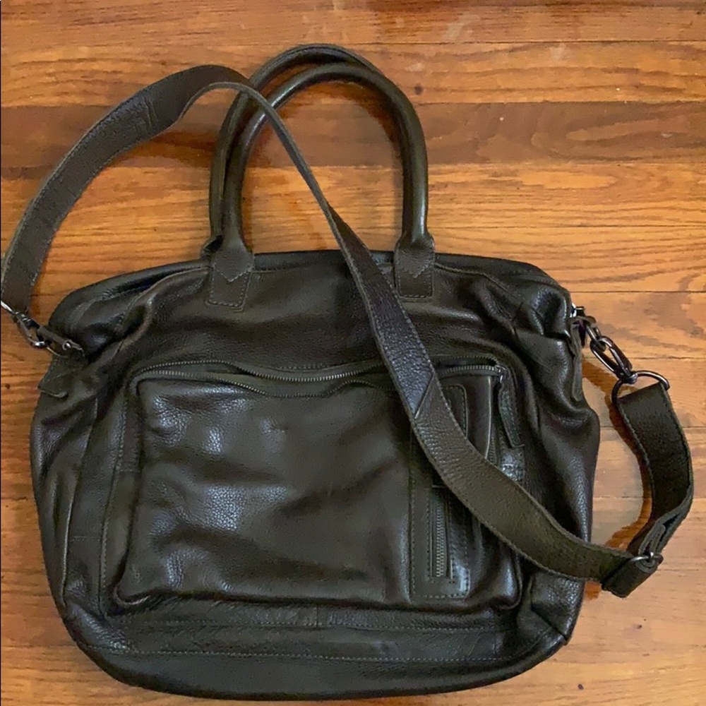 Cowboys Bag leather purse with laptop sleeve